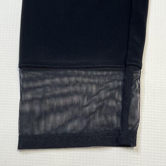 IC by Connie K Top Pants Set Womens Small Black Ruffle Sleeve Mesh Details USA - Picture 16 of 16